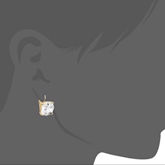 🎀 Kate Spade ♠️ Square Clear Zirconia Drop Earrings - Picture 10 of 10